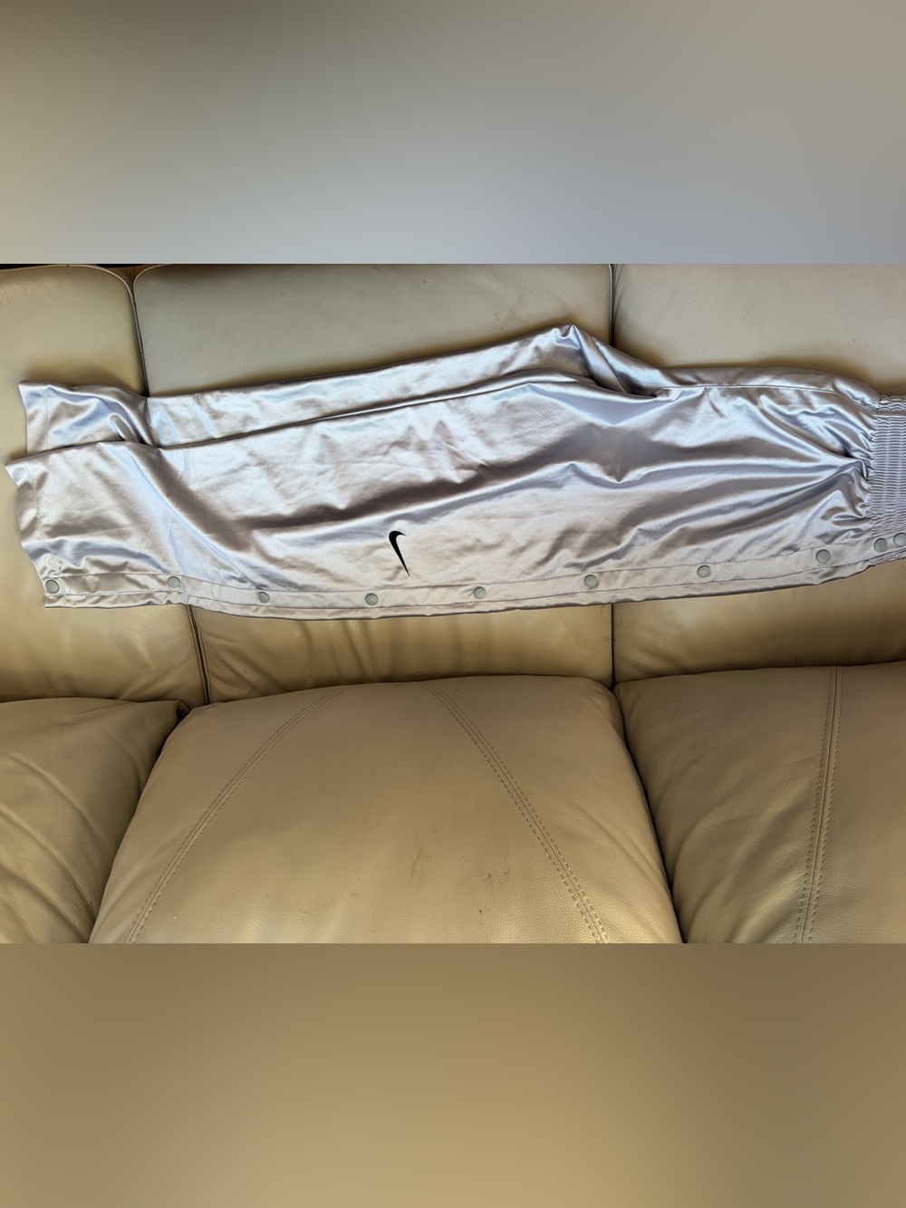Adult Medium Nike Silver Button-Up Pants